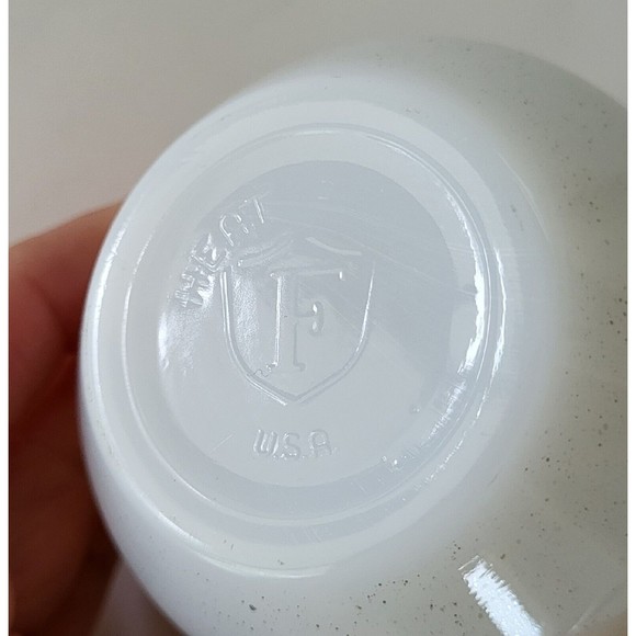 Vintage Federal Glass Milk Glass Mesa Moss Custard Cup Ramekin 1960s - Picture 4 of 5